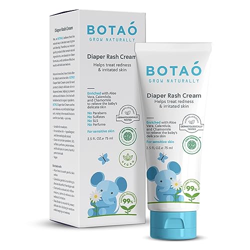 Organic Diaper Cream | Naturally Soothes Baby Rashes | Baby Zinc Ointment 2.5Oz